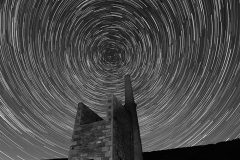 Digital-Open-Monochrome_Lorraine-Clifton_England_Star-Trails-over-Wheel-Prosper-Mono_